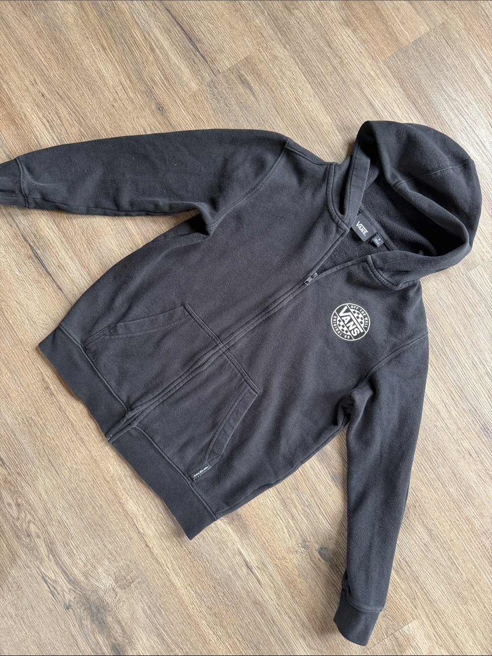 Vans Black Hooded Zip-Up Jacket